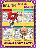 Health and Science Poster Bundle: Human Body Facts- 6 Cont
