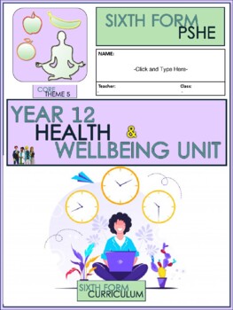Preview of Health and Wellbeing High School Work Booklet