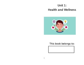 Preview of Health and Wellness Booklet