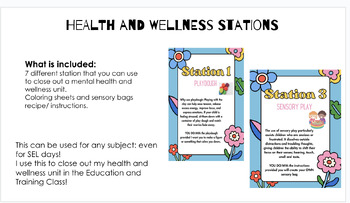 Preview of Health and Wellness Stations