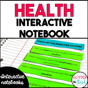 Preview of Health and wellness Activities Interactive Notebook