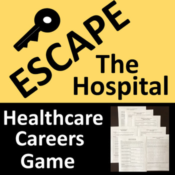 Preview of Healthcare Career Game Escape the Hospital Activity