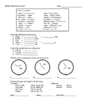 Healthcare Medical Math Practice Sheet