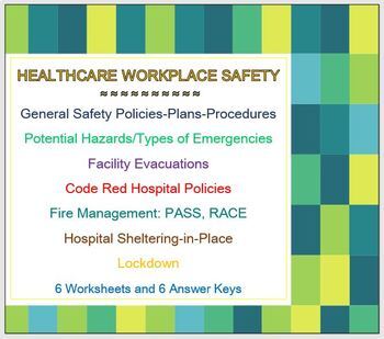 workplace safety worksheets teaching resources tpt