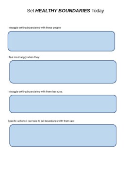 healthy boundary assessment by capable creations tpt