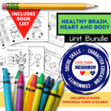 Healthy Brain, Heart and Body Unit Bundle - Includes Book List