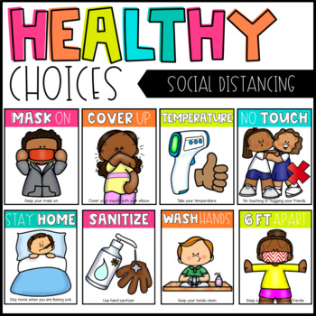 Healthy Choices Posters | Staying Healthy | Social Distancing ...