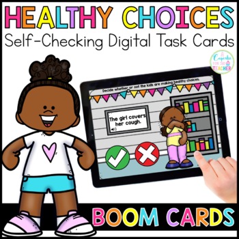 Preview of Healthy Choices for Social Distancing | Boom Cards™ | Distance Learning