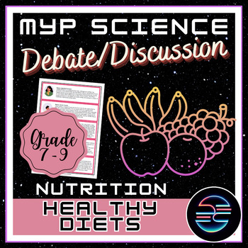 Preview of Healthy Diet Debate - Food and Nutrition - Grade 7-9 MYP Middle School Science