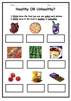 Healthy Eating by Teaching Resources 4 U | Teachers Pay Teachers