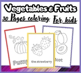 Healthy Eating Coloring Pages | Sheets for Fruits and Vege