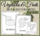 Healthy Eating Coloring Pages | Sheets for Fruits and Vege