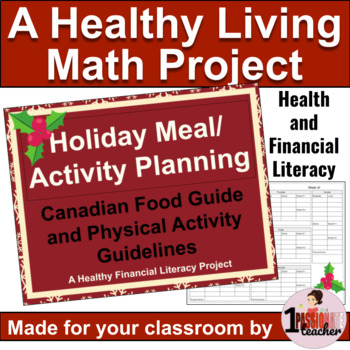 Preview of Healthy Eating | Financial Literacy | Christmas Math | Healthy Living Project