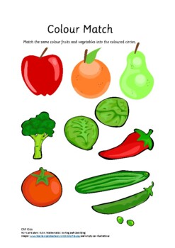 healthy food pictures to colour