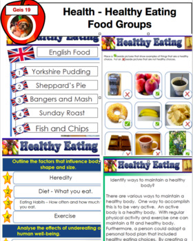 Healthy Eating - Food Groups PDF 85 Pages by Geis19 | TpT