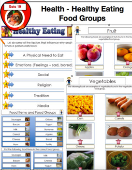 Healthy Eating - Food Groups PDF 85 Pages by Geis19 | TpT