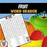 Healthy Eating Fruit Word Search Puzzle Activity FREE