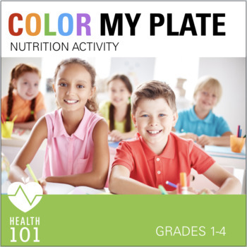 Preview of Healthy Eating - Fruit + Vegetable Nutrition Activity: Color My Plate!