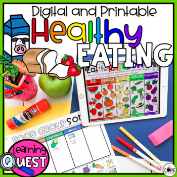 Preview of Healthy Eating Digital Activities - Food and Nutrition Activities - Food Pyramid