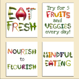 Healthy Eating Mini Posters - Five servings a Day - Eat Fr