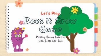 Preview of Healthy Eating Morning Game for Pre-K to 2nd Grade