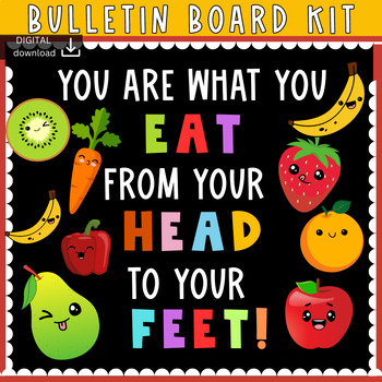 Preview of Healthy Eating - Nutrition Bulletin Board Kit - Food hall - Nurses Station