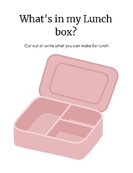 Preview of Healthy Eating: Packing a Lunch Nutrition Activity