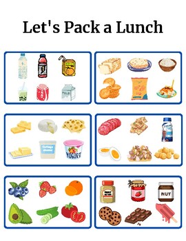 Healthy Eating: Packing a Lunch Nutrition Activity | TPT