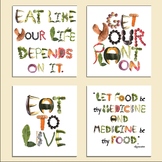 Healthy Eating Posters - Food as Medicine - Nutrition - Fr