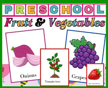 Preview of Healthy Eating Sheets for Fruits and Vegetables for kids Sorting Using Photos