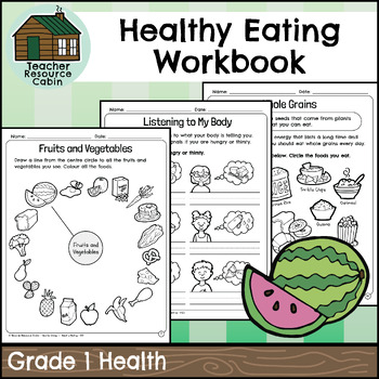 Preview of Healthy Eating Workbook (Grade 1 Ontario Health)