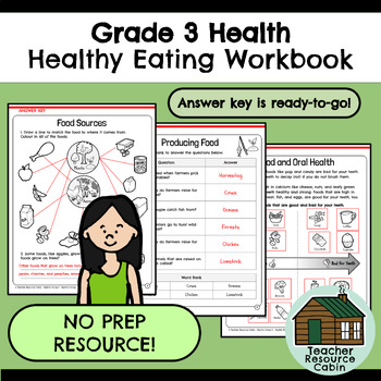 Healthy Eating Workbook (Grade 3 NEW 2019 Ontario Health Curriculum)
