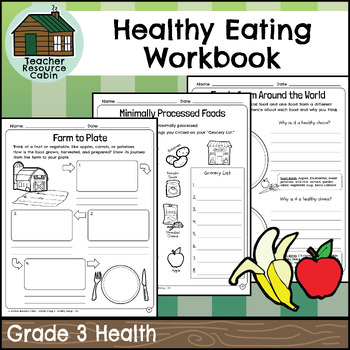 Preview of Healthy Eating Workbook (Grade 3 Ontario Health)