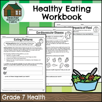 Preview of Healthy Eating Workbook (Grade 7 Ontario Health)