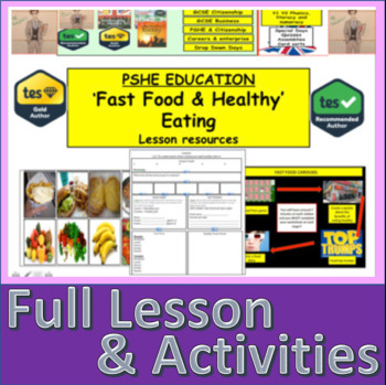 Preview of Healthy Eating and Fast food - Healthy lifestyles and making the right choices
