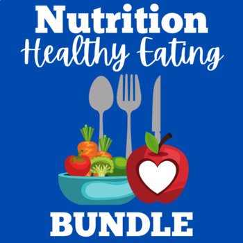 Preview of FOOD NUTRITION HEALTHY EATING Worksheets Activities 1st 2nd 3rd Grade BUNDLE