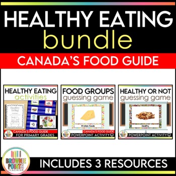 Preview of Healthy Eating and Nutrition - Canada's Food Guide BUNDLE
