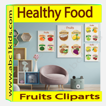 Preview of Healthy Food | Fruits ClipArt | Classroom décor