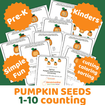 Preview of Healthy Food Fun - Pumpkin Seed Counting