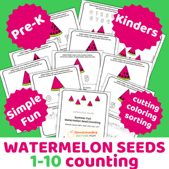 Preview of Healthy Food Fun - Watermelon Seed Counting