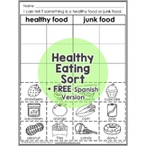 Healthy Eating Foods Sort Interactive Worksheet Activity +