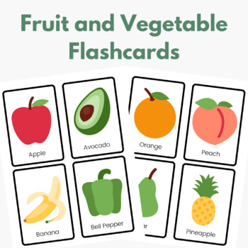 Fruit and Vegetables 19.5 cm x 14 cm From £11.00 a set Extra large flash cards 