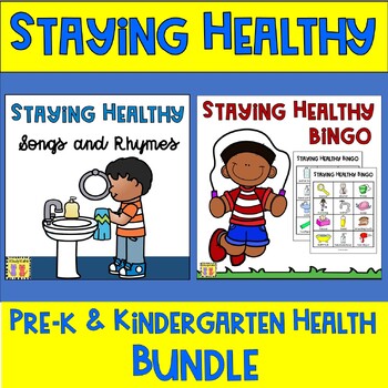 Preview of Staying Healthy BUNDLE, Circle Time Songs and Rhymes, Lotto, Good Hygiene