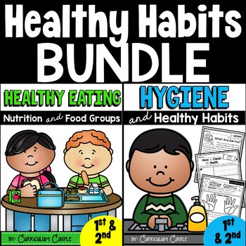 Preview of Healthy Habits BUNDLE: Hygiene, Nutrition & Food Groups {1st & 2nd grade}