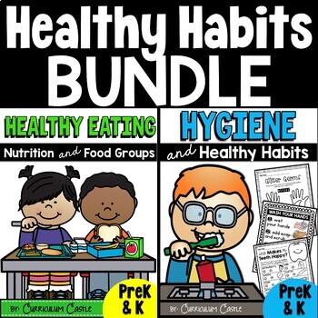 Preview of Healthy Habits BUNDLE: Hygiene, Nutrition & Food Groups {PreK & K}