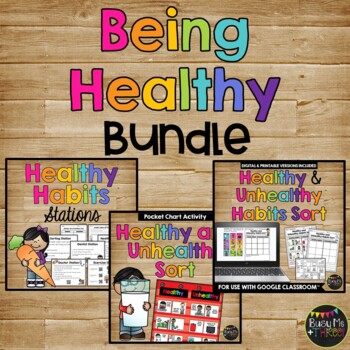 Preview of Healthy Habits BUNDLE Stations | Sort | Activities