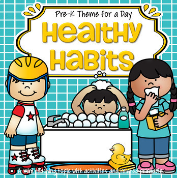 Preview of Healthy Habits Centers and Activities for Preschool and Pre-K