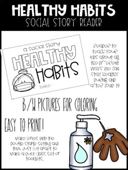 Preview of Healthy Habits Covid-19 Social Story