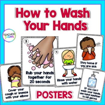 Preview of Healthy Habits - Handwashing: How To Wash Your Hands POSTERS