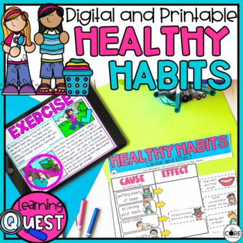 Preview of Healthy Habits Digital Activities - Hygiene Lesson Plans - Healthy Choices